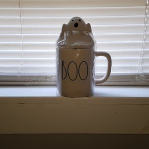 Halloween Ghost Mug With Topper Rae Dunn